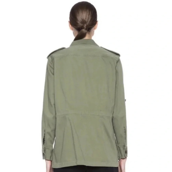 Rag & Bone O’Hara Cargo Utility Jacket Army Green Military Casual Women’s 2 - Picture 2 of 14